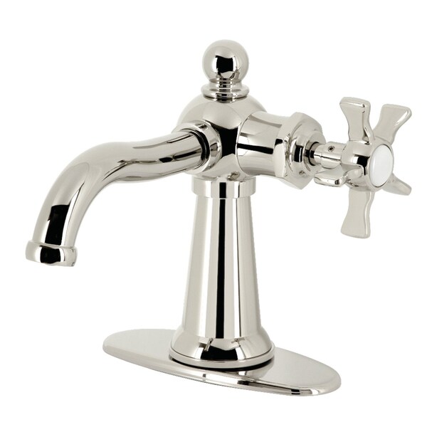 Kingston Brass SingleHandle Bathroom Faucet with Push PopUp, Polished Nickel KSD3546NX - main